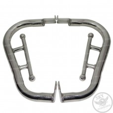 Rear Leg Guard Crash Bar For Royal Enfield Classic 350 500 Steel Chrome Plated