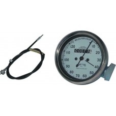 New Replica White Smith Speedometer 0-120 Mph+54" For Bsa Norton Triumph Bullet