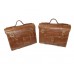 Pair Saddle Bags For Royal Enfield Bullet Classic 350/500cc Tan Leather