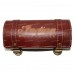 Tool Roll Bag For Indian Motorcycle Engraved Oxblood Red Leather