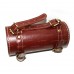 Tool Roll Bag For Triumph Motorcycle Engraved Oxblood Red Leather