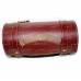 Tool Roll Bag For Harley Motorcycle Davidson Engraved Oxblood Red Leather