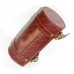 Tool Roll Bag For Indian Motorcycle Engraved Oxblood Red Leather