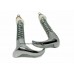 Vespa VBB VLB VNC Side Panel Cowl Hook - Levers Chrome Plated Set Of 2