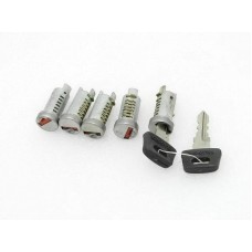 Brand New Vespa Set Of 5 Lock Set Px, Lusso, T5, Pk