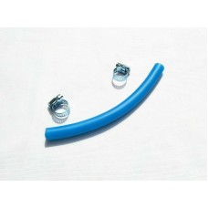 Vespa 1 Meter Petrol Fuel Pipe Line Blue With Clips