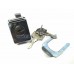 Vespa Toolbox Lock Set / Seitendeckel Schloß Vespa Sprint,Super Px Rally 80-200