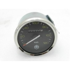 Brand New Vespa Speedometer 0-120 Kmph Chrome Bezel Px 150