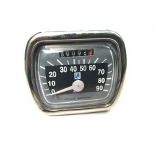 Vespa Speedometer Black /Grey 90 km/h Vespa VN, VM, ACMA, 150