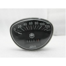 Brand New Vespa Speedometer Black 0120 Kmph Primavera Rally