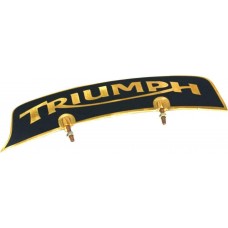 Vintage Front Mudguard Brass Number Plate For Triumph Motorcycle