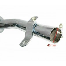 Angular Exhaust Silencer For Royal Enfield Classic 350 500 chrome