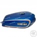 For Yamaha Rx100 Rx125 Blue Petrol Fuel Tank With Lid Cap & Tap